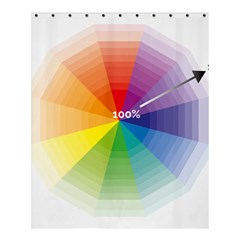 Colour Value Diagram Circle Round Shower Curtain 60  X 72  (medium) 
