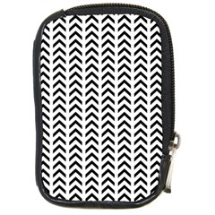 Chevron Triangle Black Compact Camera Cases by Mariart