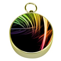 Colorful Abstract Fantasy Modern Green Gold Purple Light Black Line Gold Compasses by Mariart