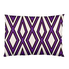 Diamond Key Stripe Purple Chevron Pillow Case (two Sides)