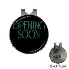 Opening Soon Sign Hat Clips With Golf Markers