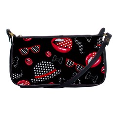 Lip Hat Vector Hipster Example Image Star Sexy Black Red Shoulder Clutch Bags