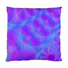 Original Purple Blue Fractal Composed Overlapping Loops Misty Translucent Standard Cushion Case (one Side) by Mariart