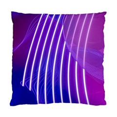 Rays Light Chevron Blue Purple Line Light Standard Cushion Case (one Side) by Mariart