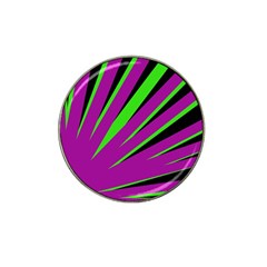 Rays Light Chevron Purple Green Black Hat Clip Ball Marker (10 Pack) by Mariart