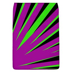 Rays Light Chevron Purple Green Black Flap Covers (l)  by Mariart