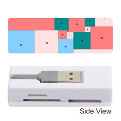 Simple Perfect Squares Squares Order Memory Card Reader (stick)  by Mariart