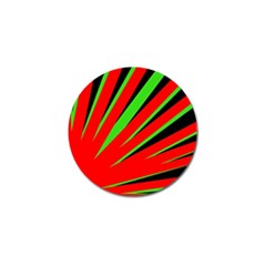 Rays Light Chevron Red Green Black Golf Ball Marker (10 Pack)