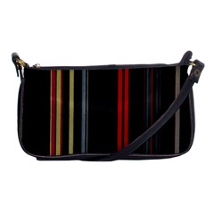 Stripes Line Black Red Shoulder Clutch Bags