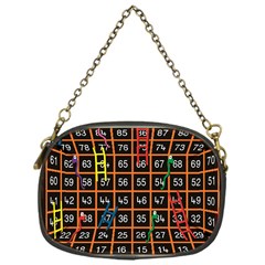 Snakes Ladders Game Plaid Number Chain Purses (one Side) 
