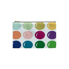 Brights Pastels Bubble Balloon Color Rainbow Cosmetic Bag (small)  by Mariart