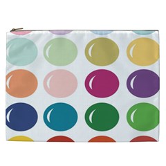 Brights Pastels Bubble Balloon Color Rainbow Cosmetic Bag (xxl)  by Mariart