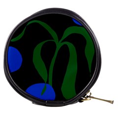 Flower Green Blue Polka Dots Mini Makeup Bags