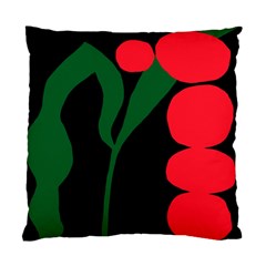 Illustrators Portraits Plants Green Red Polka Dots Standard Cushion Case (two Sides)