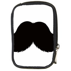 Mustache Owl Hair Black Man Compact Camera Cases by Mariart