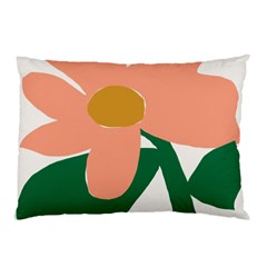 Peach Sunflower Flower Pink Green Pillow Case