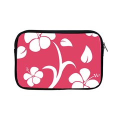 Pink Hawaiian Flower White Apple Ipad Mini Zipper Cases by Mariart