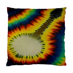 Red Blue Yellow Green Medium Rainbow Tie Dye Kaleidoscope Opaque Color Standard Cushion Case (one Side) by Mariart