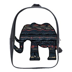 Ornate Mandala Elephant  School Bags(large)  by Valentinaart
