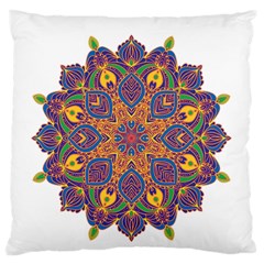 Ornate Mandala Large Cushion Case (two Sides) by Valentinaart