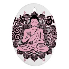 Ornate Buddha Ornament (oval) by Valentinaart