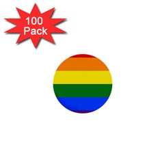 Pride Rainbow Flag 1  Mini Buttons (100 Pack)  by Valentinaart