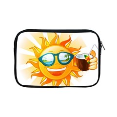 Cartoon Sun Apple Ipad Mini Zipper Cases by LimeGreenFlamingo