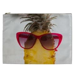 Pineapple With Sunglasses Cosmetic Bag (xxl)  by LimeGreenFlamingo
