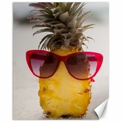 Pineapple With Sunglasses Canvas 16  X 20   by LimeGreenFlamingo