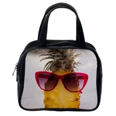 Pineapple With Sunglasses Classic Handbags (one Side)