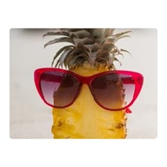 Pineapple With Sunglasses Double Sided Flano Blanket (mini) 