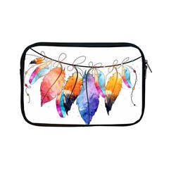 Watercolor Feathers Apple Ipad Mini Zipper Cases by LimeGreenFlamingo