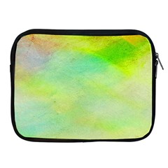 Abstract Yellow Green Oil Apple Ipad 2/3/4 Zipper Cases by BangZart