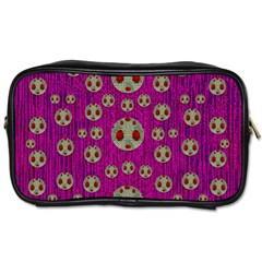 Ladybug In The Forest Of Fantasy Toiletries Bags by pepitasart