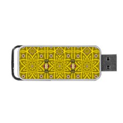 Stars And Flowers In The Forest Of Paradise Love Popart Portable Usb Flash (one Side) by pepitasart