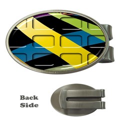 Colorful Docking Frame Money Clips (oval) 