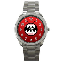 Funny Angry Sport Metal Watch by BangZart