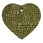 Aligator Skin Ornament (Heart) Front