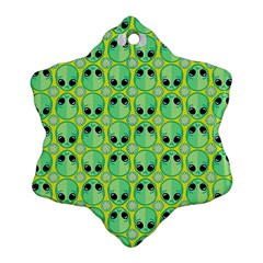 Alien Pattern Snowflake Ornament (two Sides) by BangZart