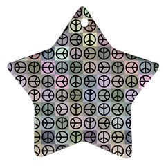 Peace Pattern Star Ornament (two Sides) by BangZart
