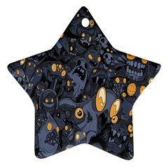 Monster Cover Pattern Ornament (star) by BangZart