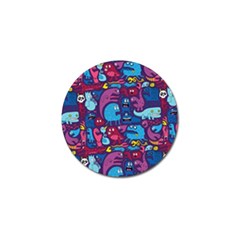 Hipster Pattern Animals And Tokyo Golf Ball Marker by BangZart
