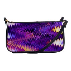 Purple And Yellow Zig Zag Shoulder Clutch Bags by BangZart