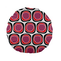 Wheel Stones Pink Pattern Abstract Background Standard 15  Premium Flano Round Cushions by BangZart