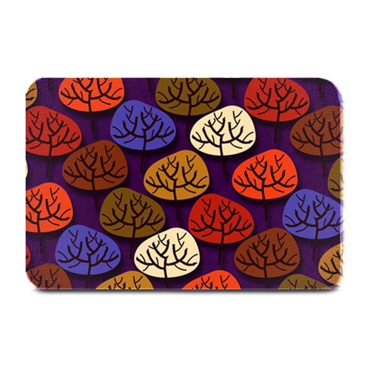 Colorful Trees Background Pattern Plate Mats