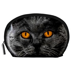 Cat Eyes Background Image Hypnosis Accessory Pouches (large)  by BangZart