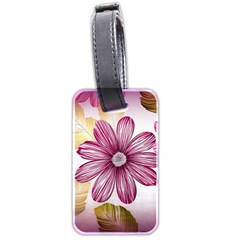 Flower Print Fabric Pattern Texture Luggage Tags (two Sides) by BangZart