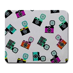 Old Cameras Pattern                        Large Mousepad by LalyLauraFLM