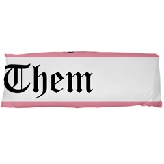 They/them Pronouns Body Pillow Case Dakimakura (two Sides) by TransPrints
