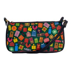 Presents Gifts Background Colorful Shoulder Clutch Bags by BangZart